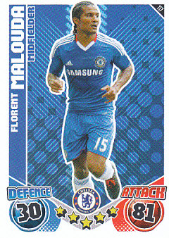 Florent Malouda Chelsea 2010/11 Topps Match Attax #117